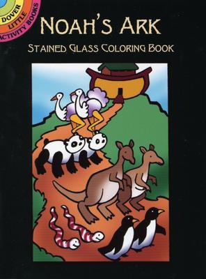 noahs ark stained glass coloring book